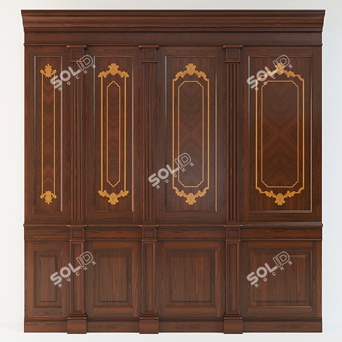 Wood Panels Collection 3D model image 1