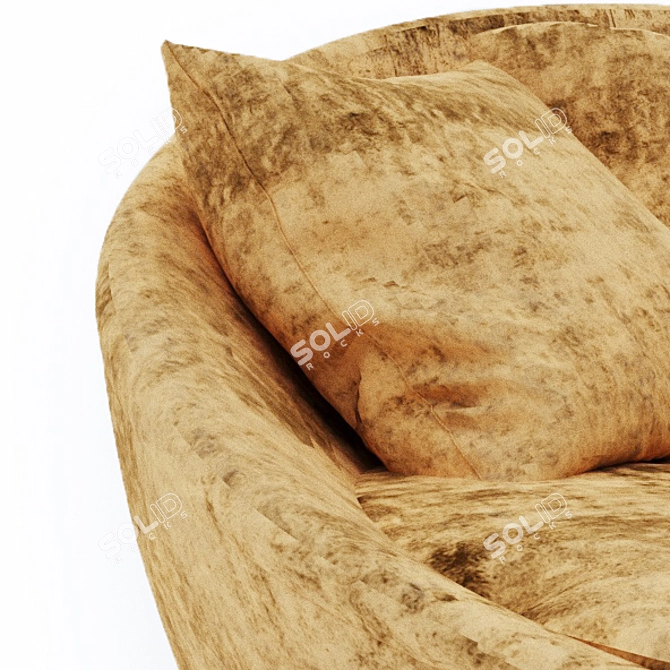 Cozy Comfort Armchair 3D model image 2