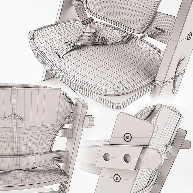 Timba: Safety 1st Highchair 3D model image 3