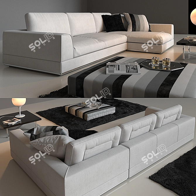 Luxury My Way Sofa by Formerin | 314x150xh80 3D model image 2