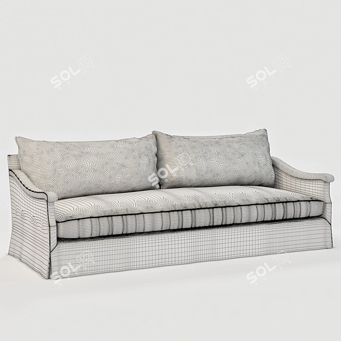 Luxurious Vallone Sofa by Dmitriy & Co 3D model image 3