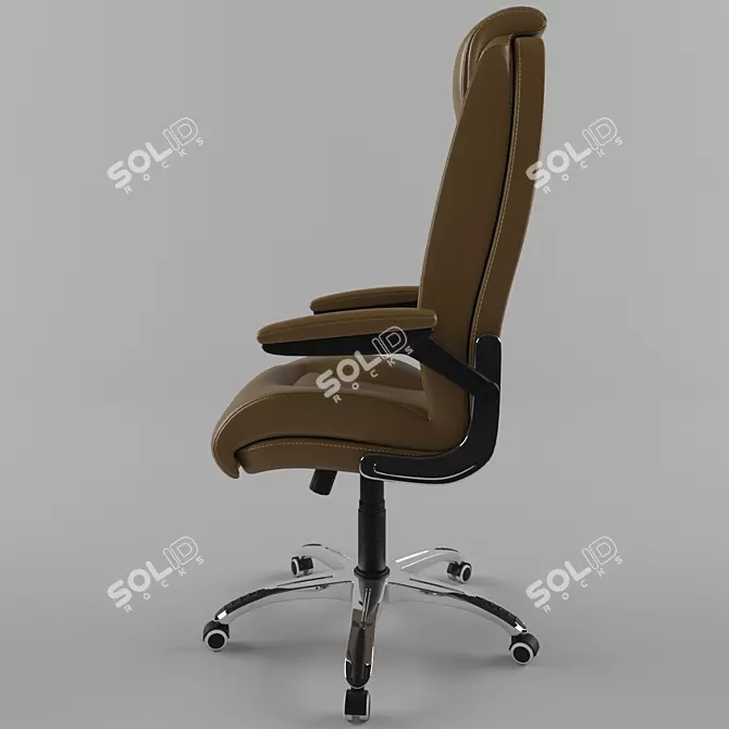 ErgoComfort Office Chair 3D model image 2