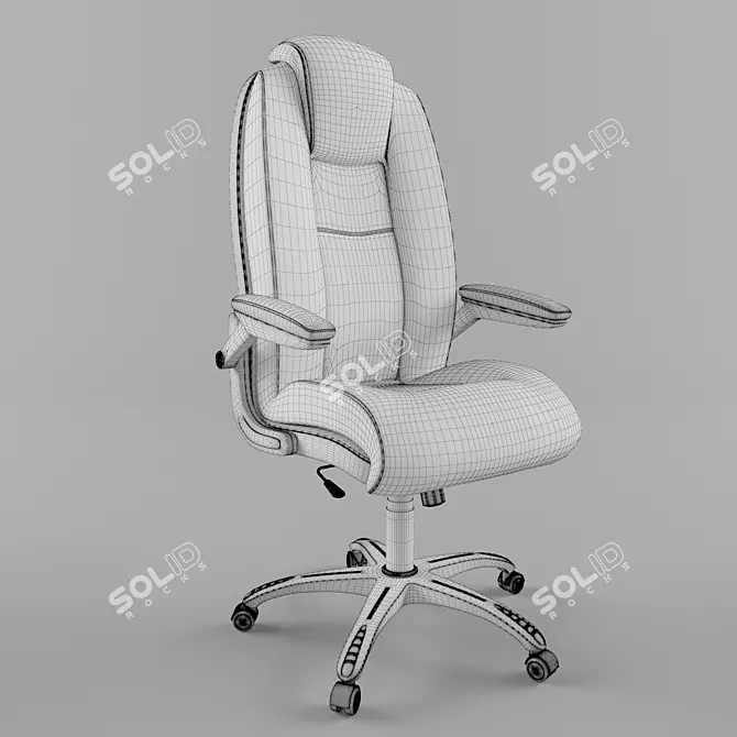 ErgoComfort Office Chair 3D model image 3