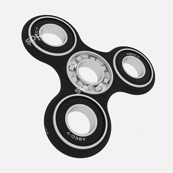 Poly Spin Game: Disassemblable Spinner 3D model image 2