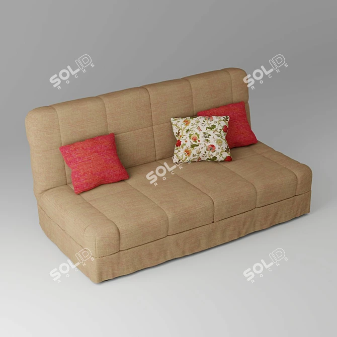 Elegant Ascona Divan 3D model image 2