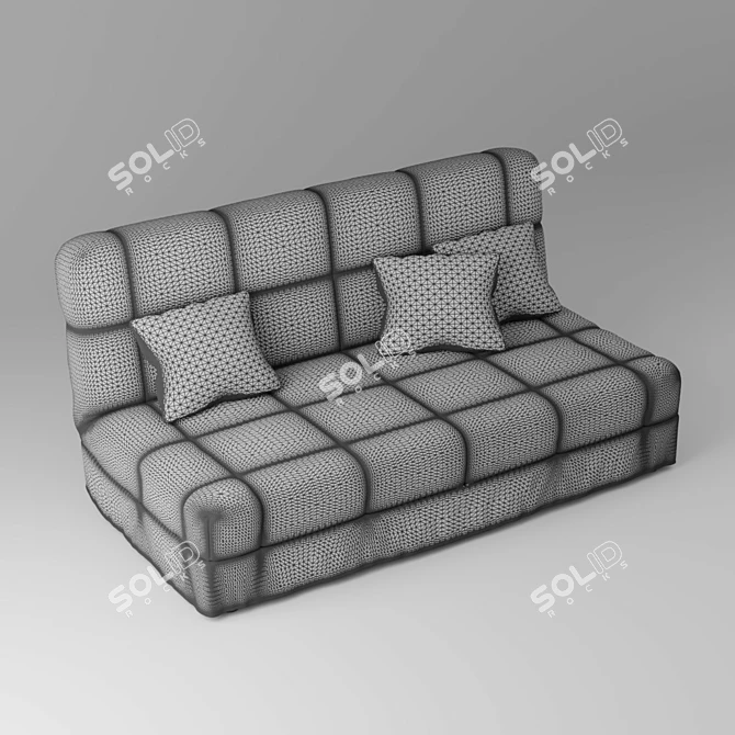 Elegant Ascona Divan 3D model image 1