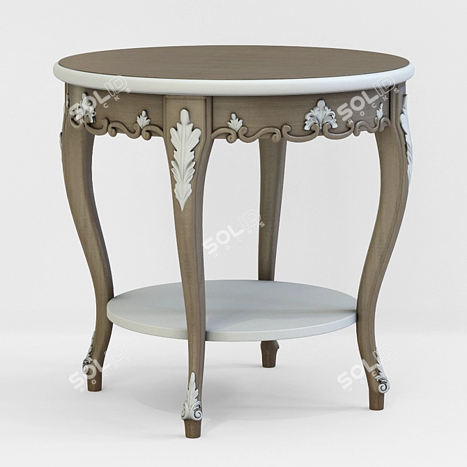 Phyllon Small Table: Elegant and Versatile 3D model image 1