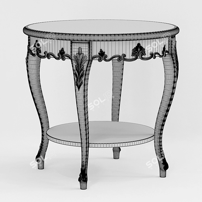 Phyllon Small Table: Elegant and Versatile 3D model image 2