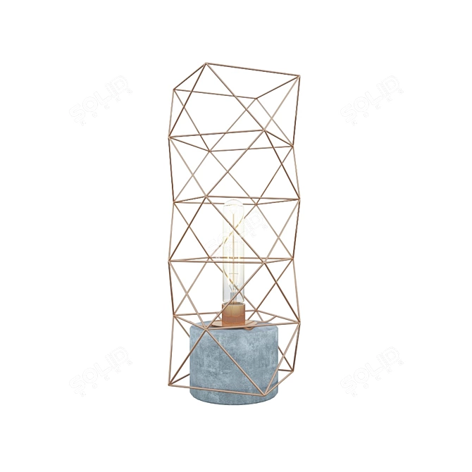 Luxurious Lucide Rumico Table Lamp 3D model image 1