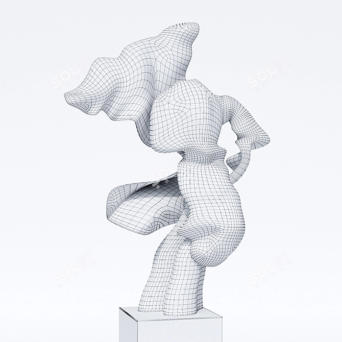 Blumenfeld's Volare: Modern Sculpture 3D model image 2