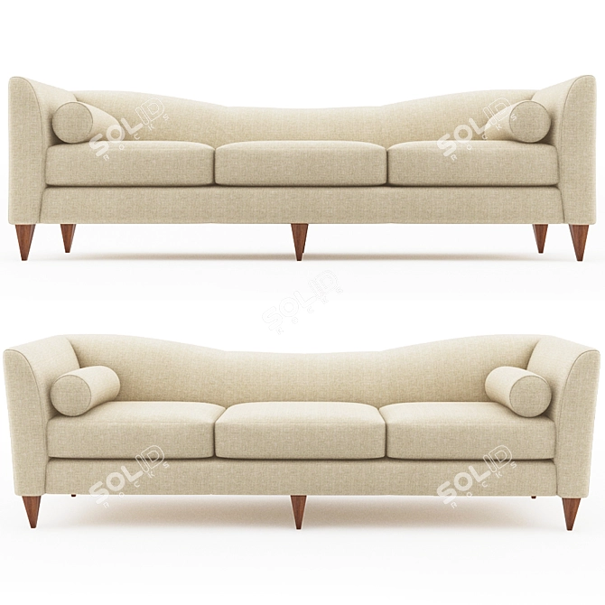 Elegant Baker Patricia Sofa 3D model image 1