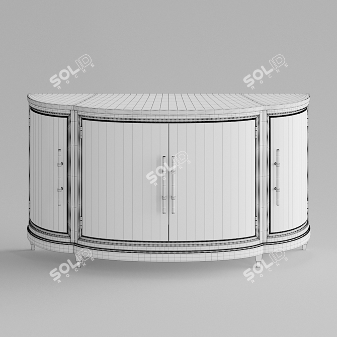 Elegant Skyline Server: Hooker Furniture 3D model image 3
