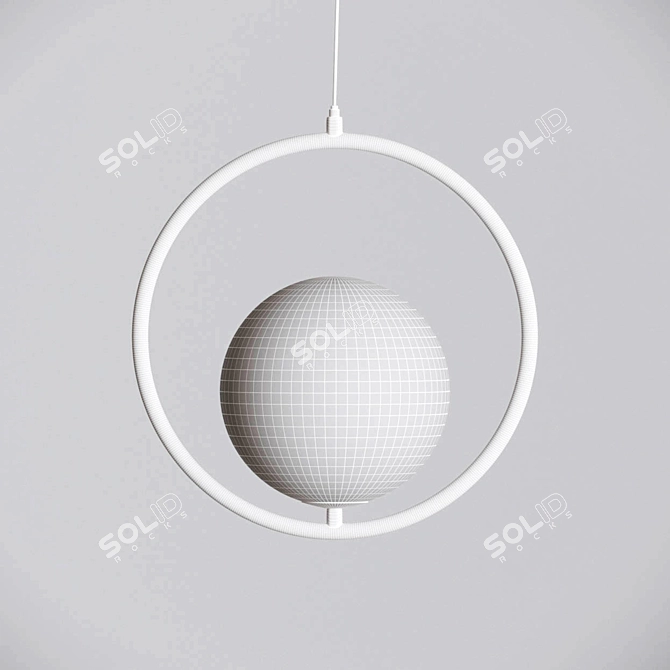 Nordic Globe Pendant Light 3D model image 2