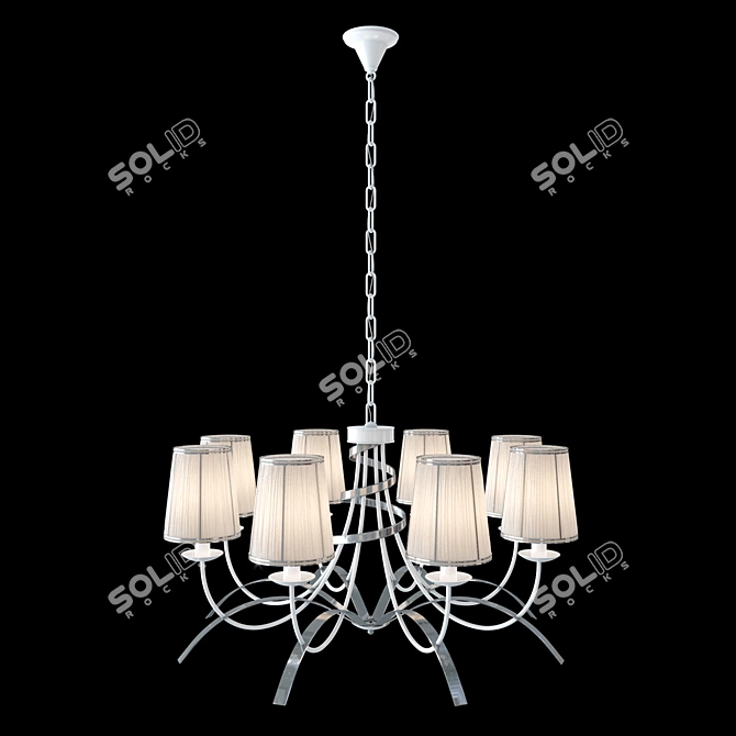 Classic Elegance: Aurora Sail Chandelier 3D model image 1