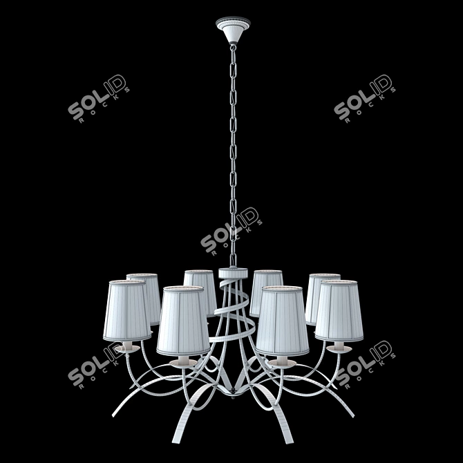 Classic Elegance: Aurora Sail Chandelier 3D model image 2