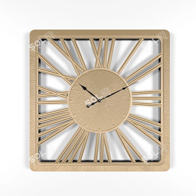 Twinkle New Wall Clock - Handcrafted Wood, LED Lights 3D model image 2