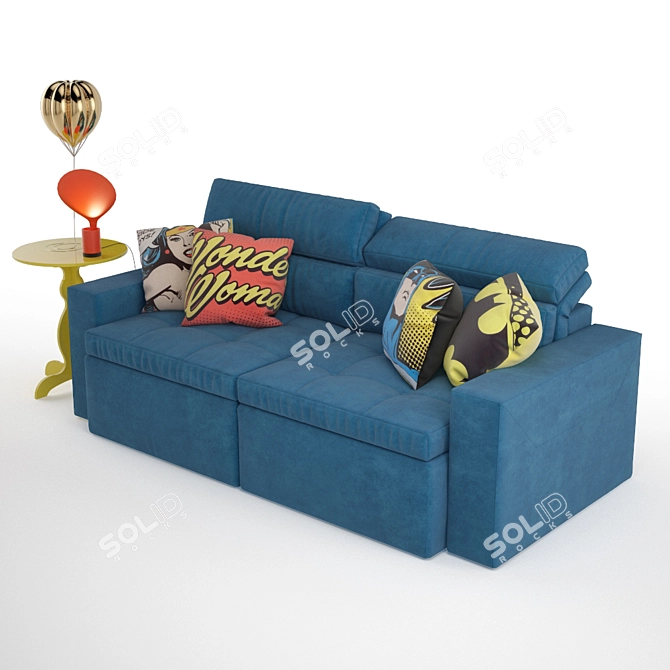 Brazilian Pop Sofa Set 3D model image 2