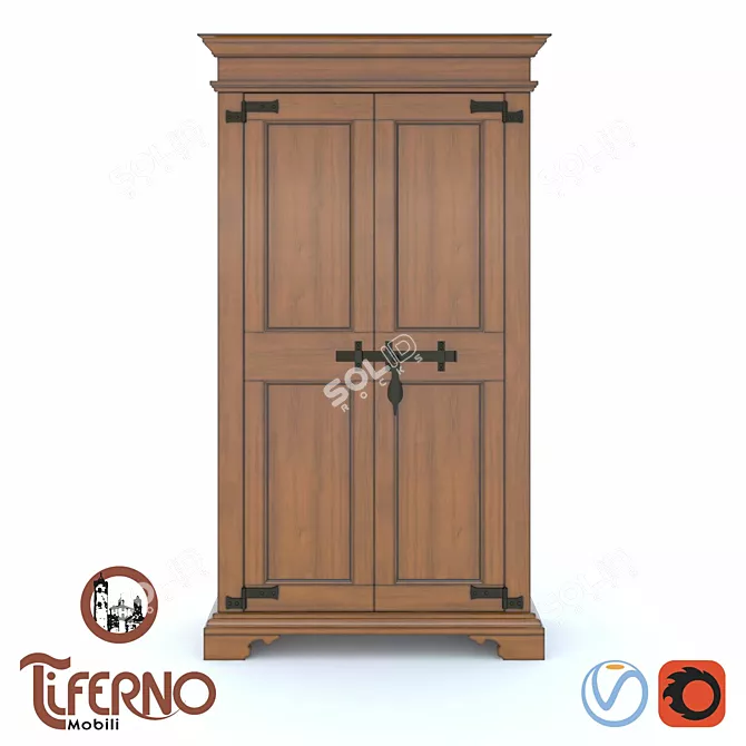 Sandra Wardrobe & Comod Set 3D model image 2