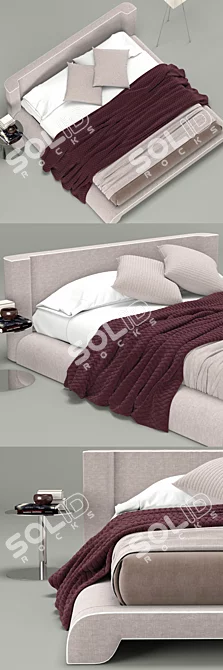 Desiree Isabell Bed: Elegant and Comfortable 3D model image 2
