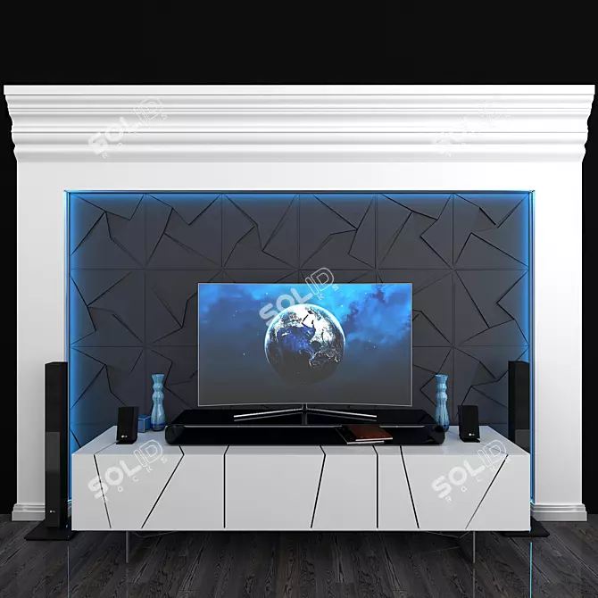 Samsung QE65Q7FAMUXUA 65" TV 3D model image 1