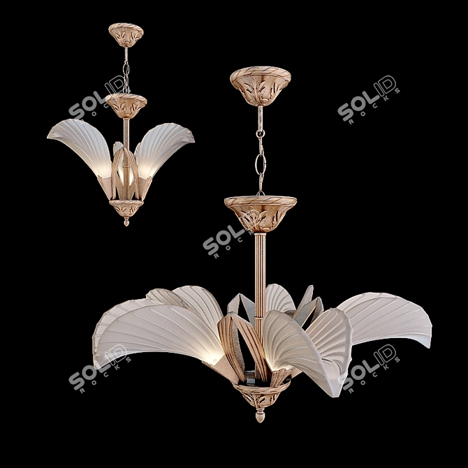 Elegant Sevinc Chandelier Collection 3D model image 1