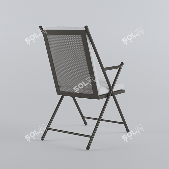 Elegant Balta Dining Chair 3D model image 3