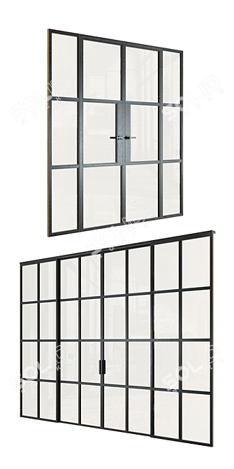 Loft Style Partitions - Set of 2 by IVEGROUP 3D model image 2