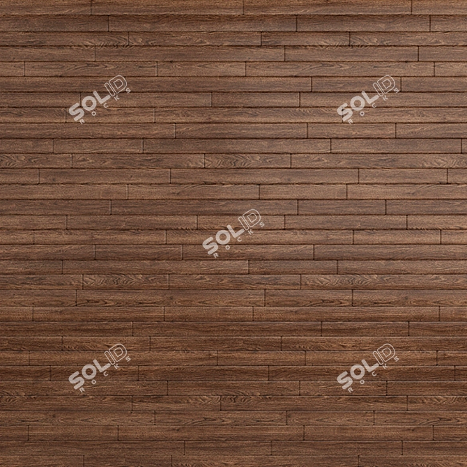 3D Wooden Wall Tiles 3D model image 1