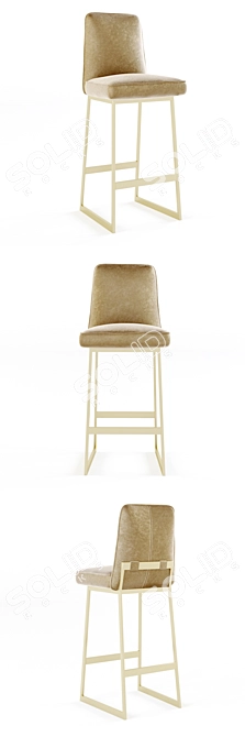 Elegant Lawson Fenning Barstool 3D model image 2
