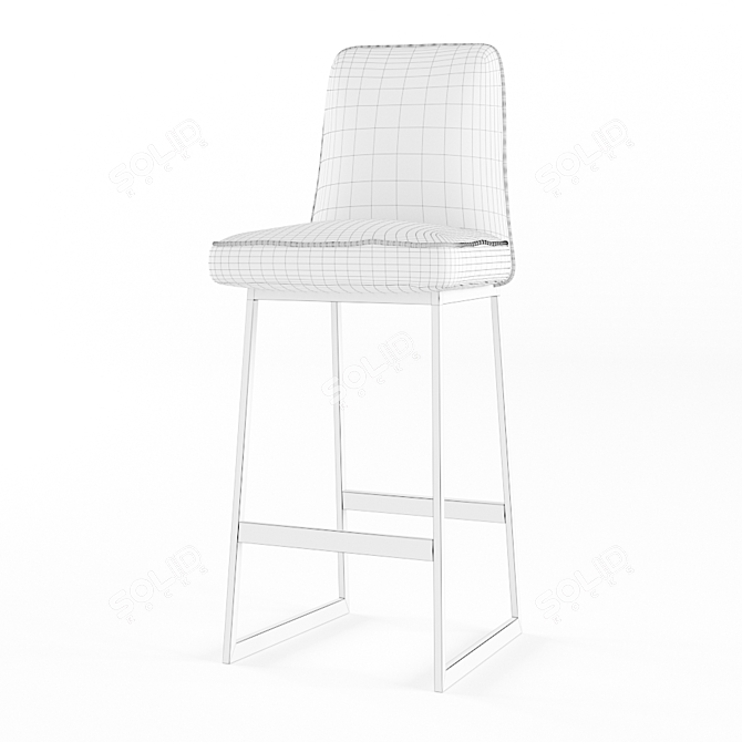 Elegant Lawson Fenning Barstool 3D model image 3