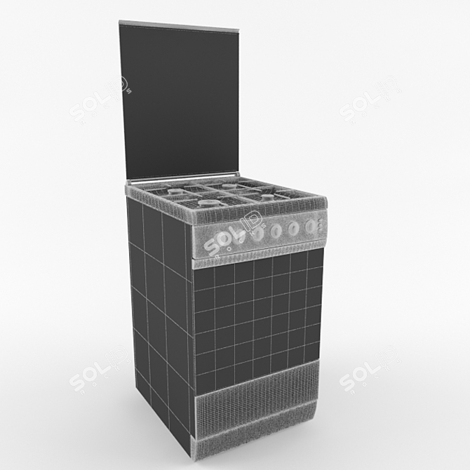 ARDO Gas Cooktop: Compact and Efficient 3D model image 3