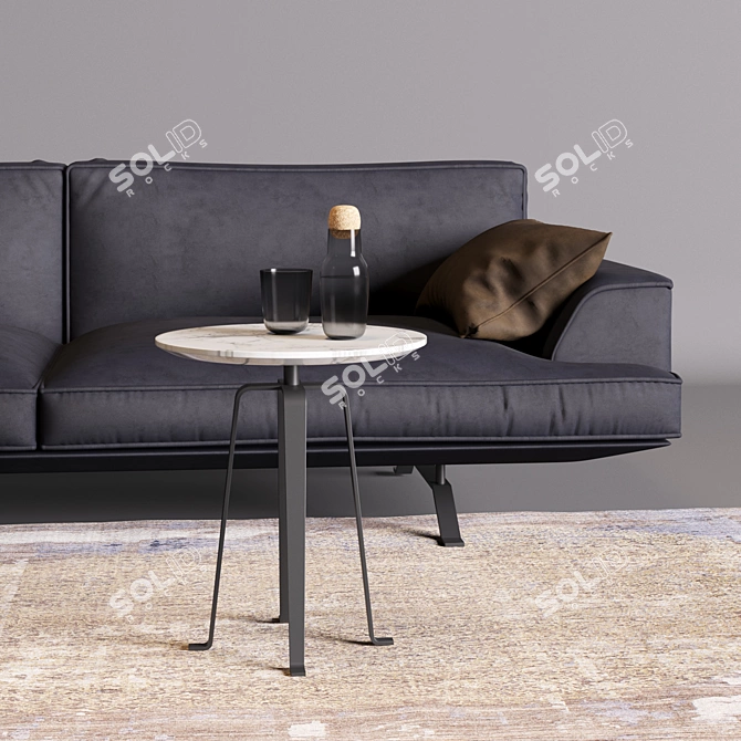 Bonaldo Slab Plus Sofa 3D model image 2