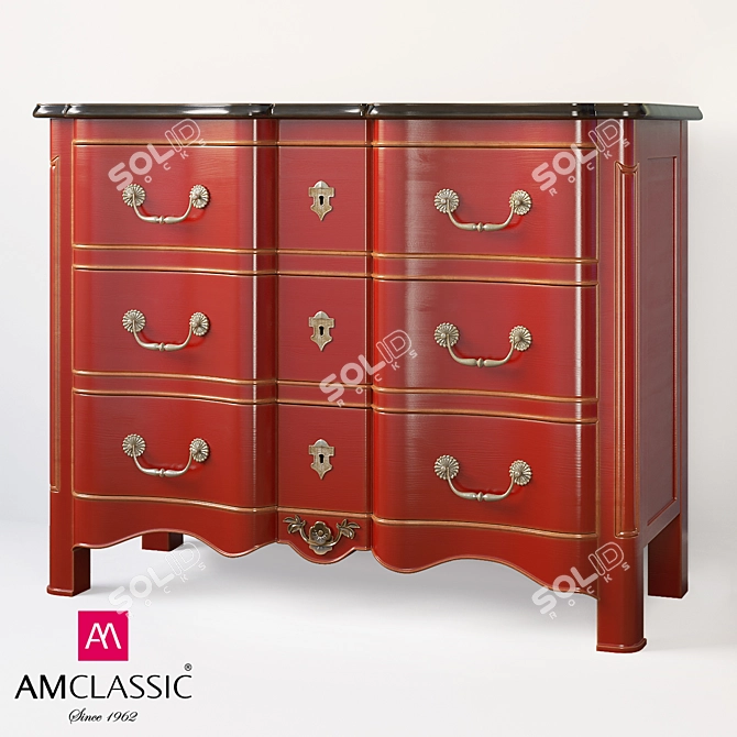 Elegant LuiXIV Chest, AM Classic 3D model image 1