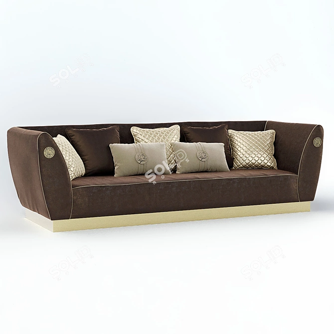 Bizzotto Symphony Triple Sofa: Elegant and Spacious 3D model image 1