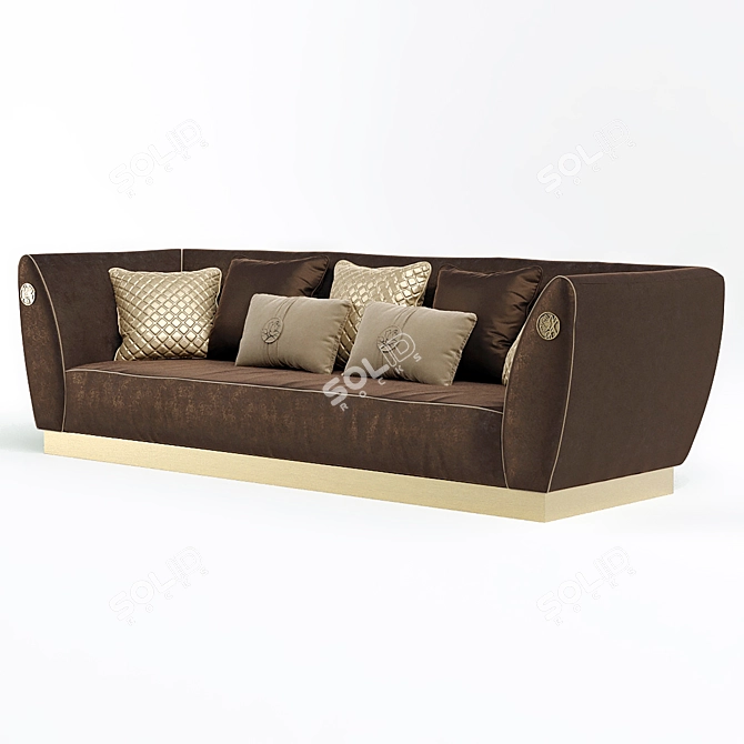 Bizzotto Symphony Triple Sofa: Elegant and Spacious 3D model image 2