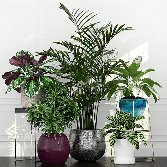 Lush Greenery Collection 3D model image 1