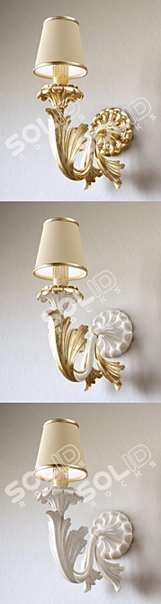 Elegant Silvano Grifoni Sconce 3D model image 2