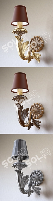 Elegant Silvano Grifoni Sconce 3D model image 3