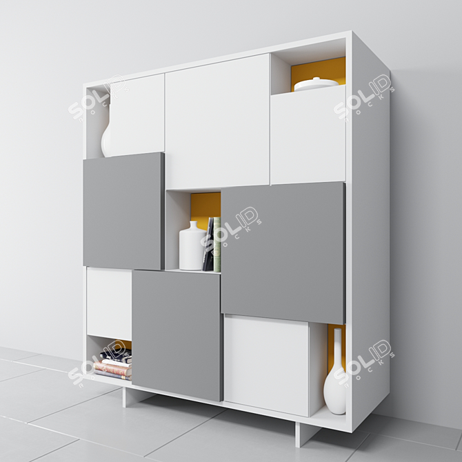 Italian-made Modern Sideboard: Millennial 3D model image 2