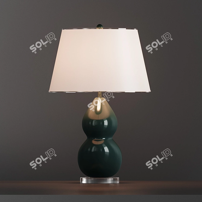 Jill Ceramic Gourd Lamp 3D model image 1