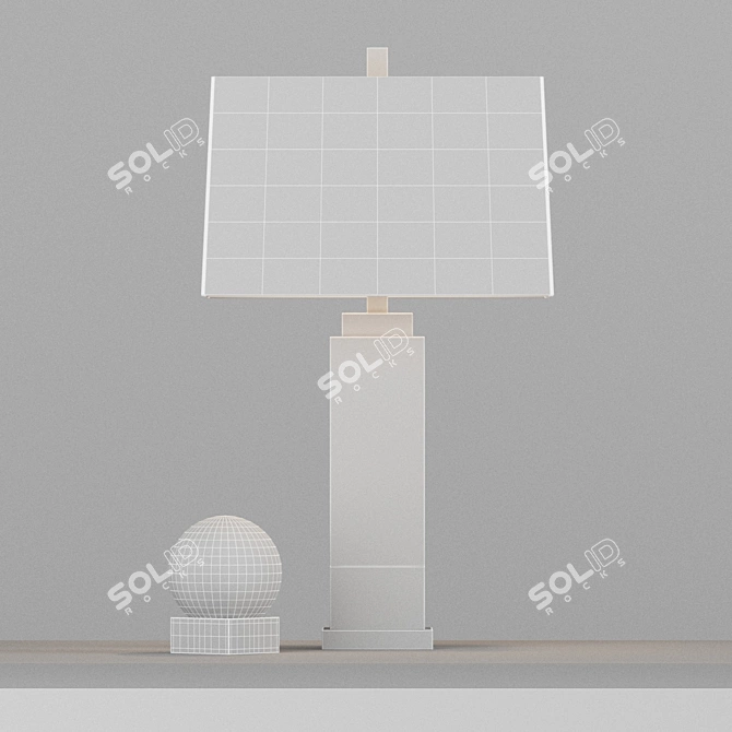 Safavieh Rozella Alabaster Table Lamp 3D model image 2