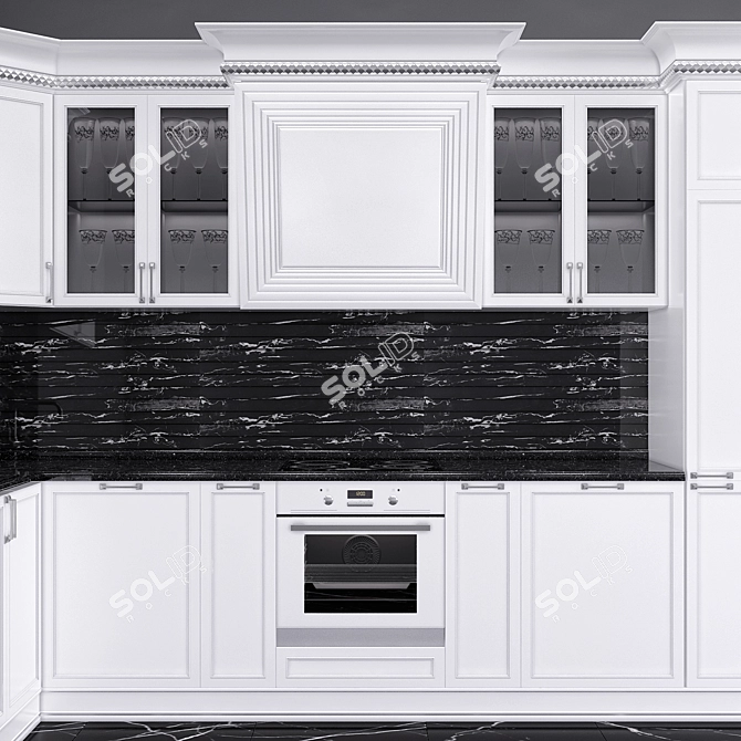 Timeless Kitchen Ensemble 3D model image 2