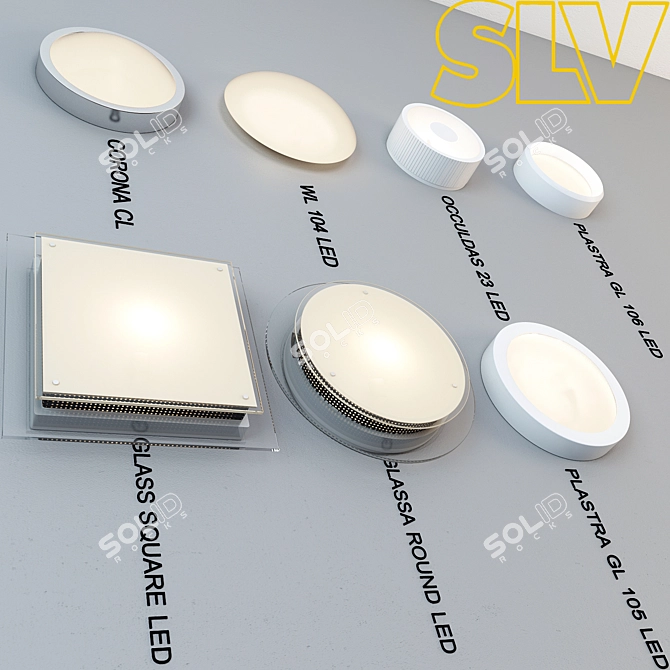 Modern LED Wall Lights 3D model image 1