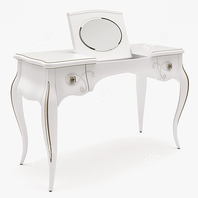 Elegant Seven Sedie Butterfly Console 3D model image 1