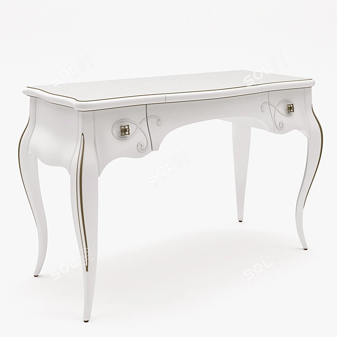 Elegant Seven Sedie Butterfly Console 3D model image 2