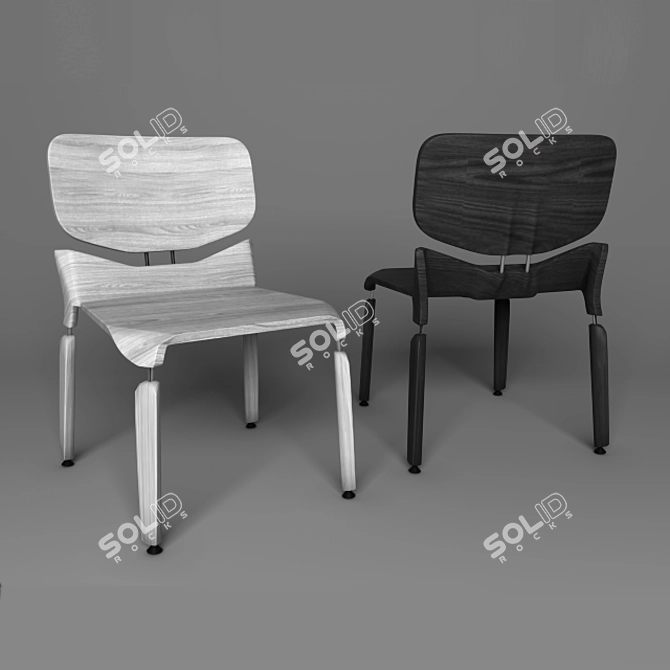 Modern Robotic Style Chair 3D model image 1