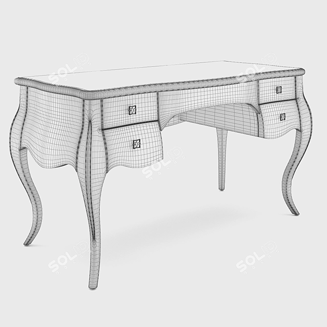 Elegant Butterfly Desk 3D model image 2