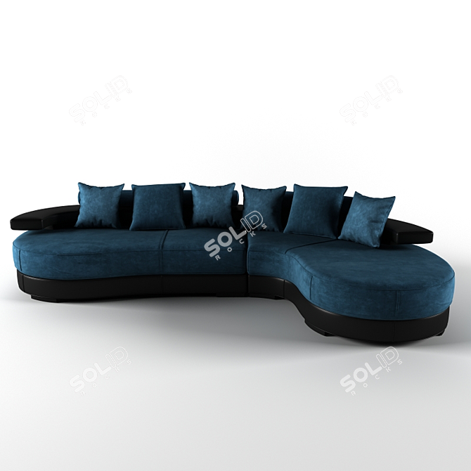 Modern Sofa: Sleek Design & Versatile Functionality 3D model image 2