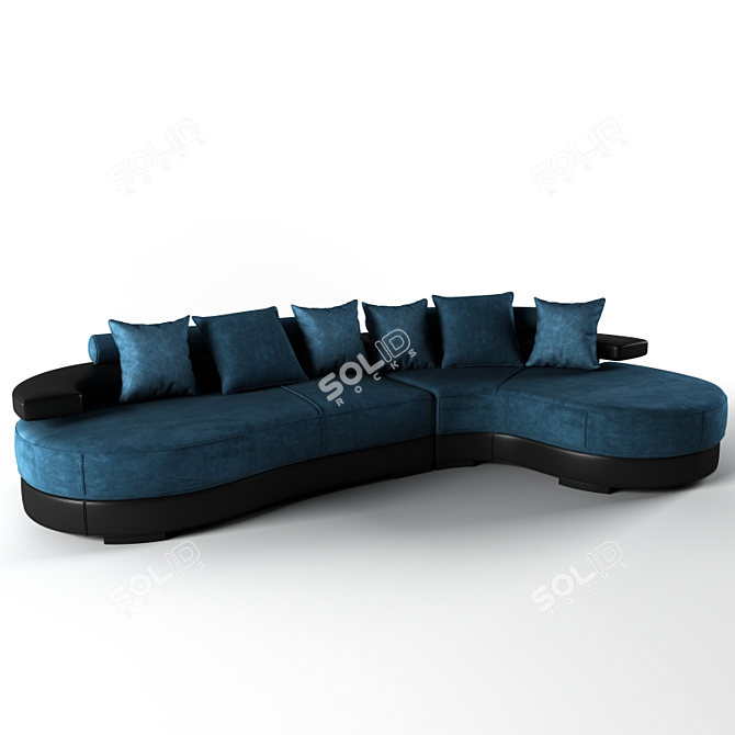 Modern Sofa: Sleek Design & Versatile Functionality 3D model image 3