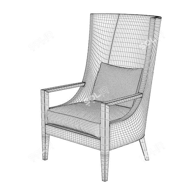 Ecco Trading Porter Chair - Modern Design 3D model image 3